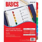 Index codés par couleur 1 à 10