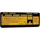 Clavier d’ordinateur de bureau à gros caractères éclairé