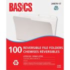 Basics® chemises réversibles recyclées format lettre