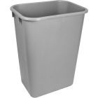 Corbeille en plastique 15 x 11 x 21 po h gris