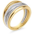 Bague bela argent et or gr 7