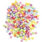 Perles rondes avec lettres blanches