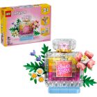Flacon de parfum au décor floral