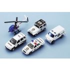 Ensemble de voitures police