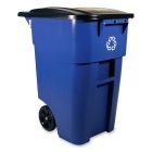 Contenant de recyclage roulant brute® bleu