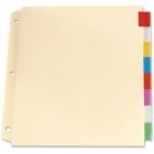 Intercalaires à onglets de grande taille couleurs variées 8 onglets