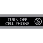 Enseigne d'identification century anglais turn off cell phone