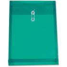 Enveloppe transparente expansible vert