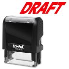 Timbre grand format auto-encreur original printy 4.0 4911 draft (rouge)