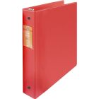 Reliure à anneaux ronds envi heavy-duty 1-1/2 po. rouge