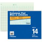 Bloc à colonnes a5300 16-1/2 x 14", en-tête détachables. 14 col.