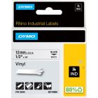Ruban d'impression industriel rhino vinyle 1/2" (blanc)