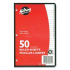 Feuilles mobiles lignées 8-3/8 x 5-7/16 po (50 feuilles)