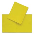 Couverture de présentation à pochettes jaune
