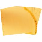 Intercalaires imprimés légal, 4 perforations a-z
