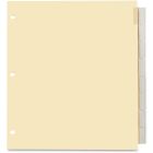 Intercalaires avec insertions lettre. 3 perforations. clair. 8 onglets