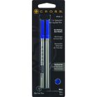 Recharge pour stylo à bille roulante cross bleu