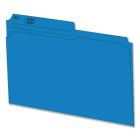 Chemises à dossier format lettre bleu