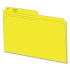 Chemises à dossier format lettre jaune