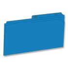 Chemises à dossier format légal bleu