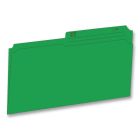 Chemises à dossier format légal vert