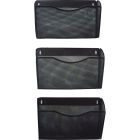 Ensemble de 3 classeurs muraux mesh noir