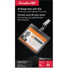 Pochette de plastification heatseal® ultraclear™ 5 mil. boîte de 25. insigne (troué)