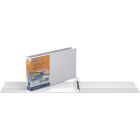 Reliure de présentation format légal deluxe quickfit® format paysage, anneaux ronds 1-1/2 po - blanc