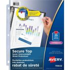 Pochettes protectrices avec rabat de sécurité