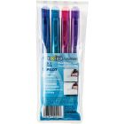 Stylo à bille roulante rétractable effaçable frixion® clicker 0,5 mm. paquet de 4 couleurs variées