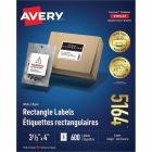 Étiquettes rectangulaires blanches boîte de 100 feuilles 4 x 3-1/3” (600)
