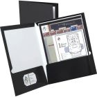 Couverture de présentation à double pochette showfolio™ paquet de 25 noir