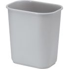 Poubelle côté bureau petit, 12.9l, 11-3/8 x 8-1/4 x 12-1/8"h gris