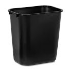 Poubelle côté bureau moyen, 26.6l, 14-1/4 x 10-1/4 x 15"h noir