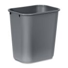 Poubelle côté bureau moyen, 26.6l, 14-1/4 x 10-1/4 x 15"h gris