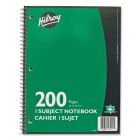 Cahier à reliure spirale ligné, 1 sujet. 200 pages