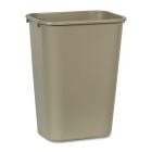 Poubelle côté bureau grand, 39l, 15-1/4 x 11 x 20"h beige
