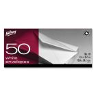 Enveloppe blanche #10. 4-1/8 x 9-1/2 po. bte 50