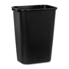 Poubelle côté bureau grand, 39l, 15-1/4 x 11 x 20"h noir