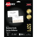 Cartes professionnelles paquet de 250 blanc