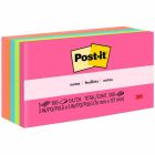 Feuillets post-it® - collection peptitude 3 x 5 po bloc de 100 feuillets (pqt 5)