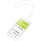 Pochette de plastification heatseal® ultraclear™ 5 mil. boîte de 25. étiquette de bagages avec boucle