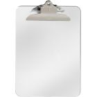 Planchette à pince en plastique clair