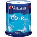 Cd-rom inscriptible 52x sur axe. pqt 100