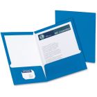 Couverture de présentation à double pochette showfolio™ paquet de 25 bleu