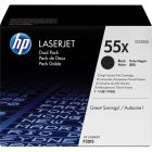 Cartouche de toner à haut rendement hp 55x emballage économique (2)