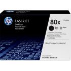 Cartouche de toner à haut rendement hp 80x emballage économique (2)