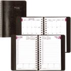 Agenda quotidien (2026) couverture souple reliure spirale noir