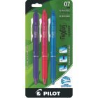 Stylo à bille roulante rétractable effaçable frixion® clicker 0,7 mm. paquet de 3 couleurs variées