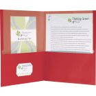 Couverture de présentation recyclée 100 % earthwise™ boîte de 25 rouge